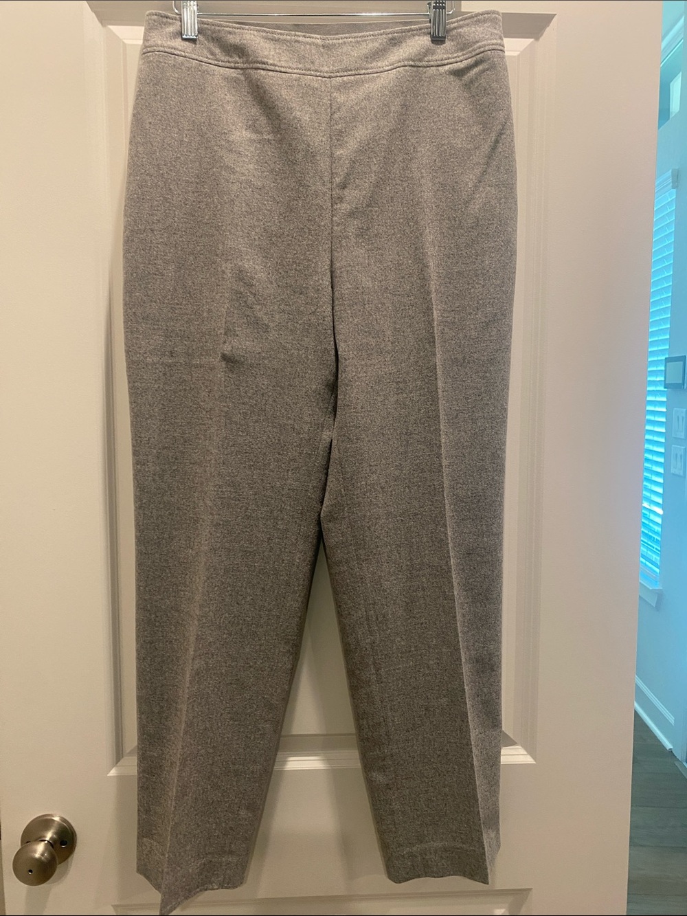 Carolina Herrera Light Gray Straight-Leg Trousers